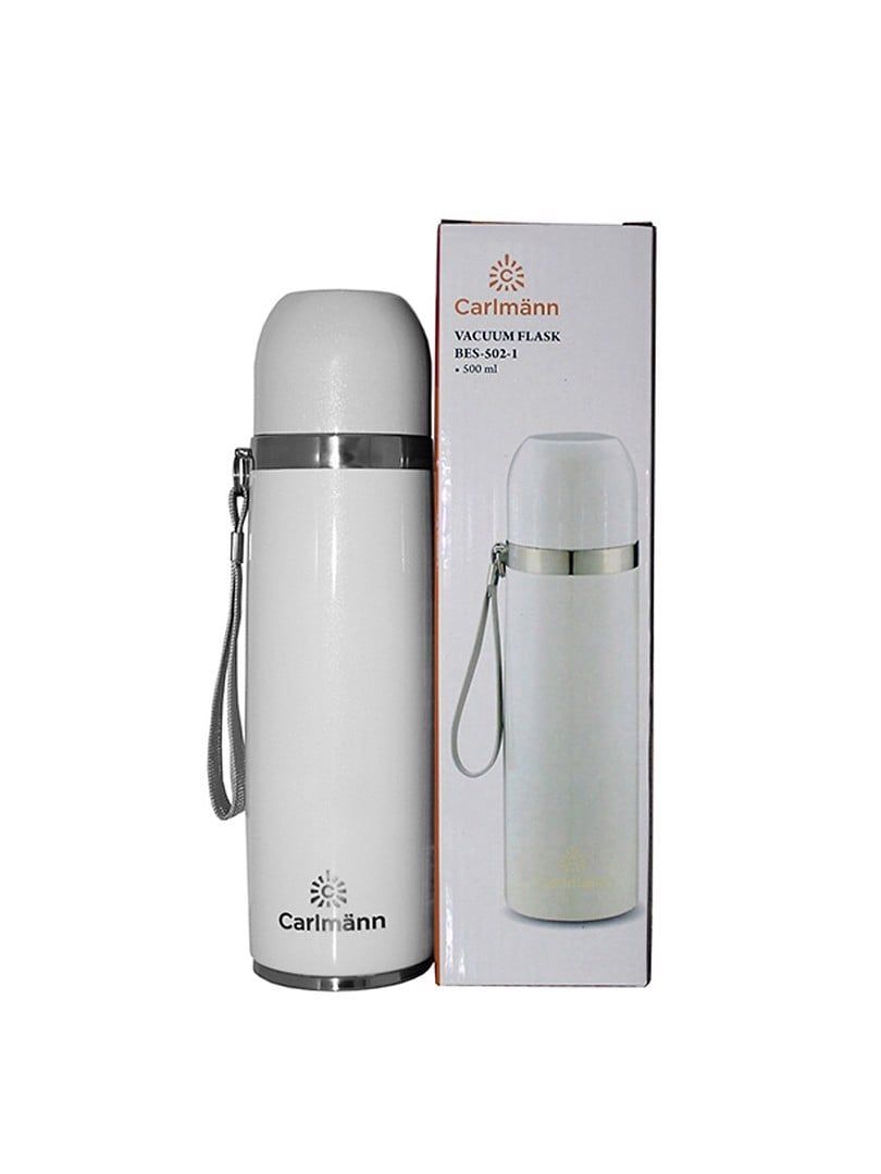 Bình Giữ Nhiêt Nóng Lạnh Carlmann Màu Inox 500ml