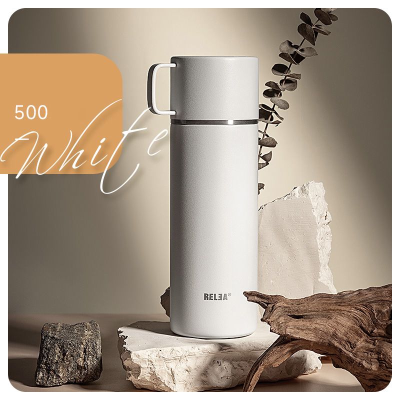 Bình giữ nhiệt có nắp thép không gỉ ngoài 304, trong 316 500ml