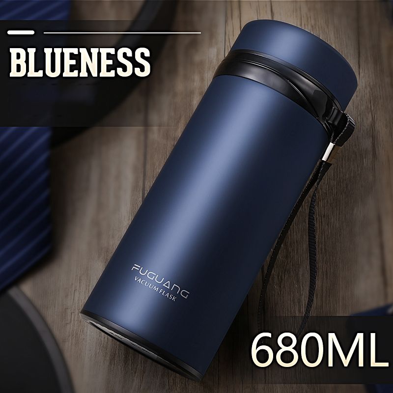 Bình giữ nhiệt thép không gỉ 304,  thân màu 680ml