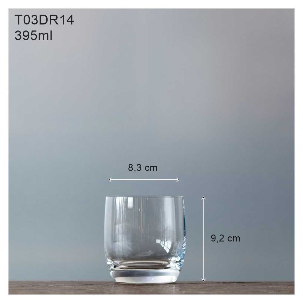 Cốc Shanghai Rock  LT03DR14  395ml Bộ 6 chiếc Pha lê không chì Hãng Lucaris - Thái Lan