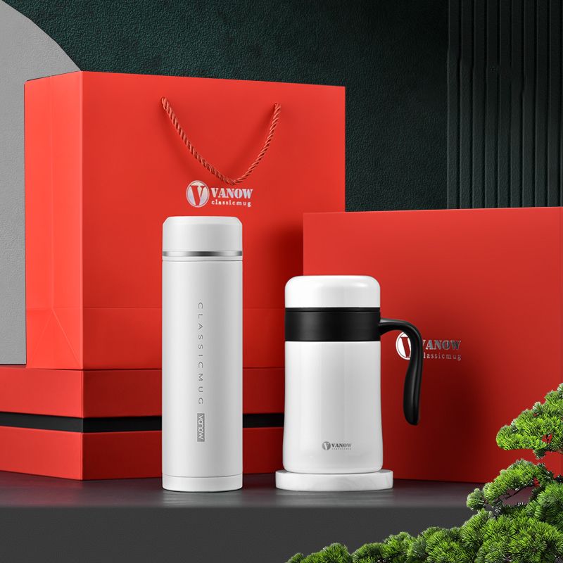 Bộ bình cốc giữ nhiệt có nắp