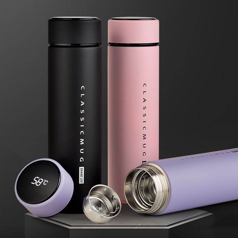 Bình giữ nhiệt thép không gỉ 316, nắp cảm ứng 500ml