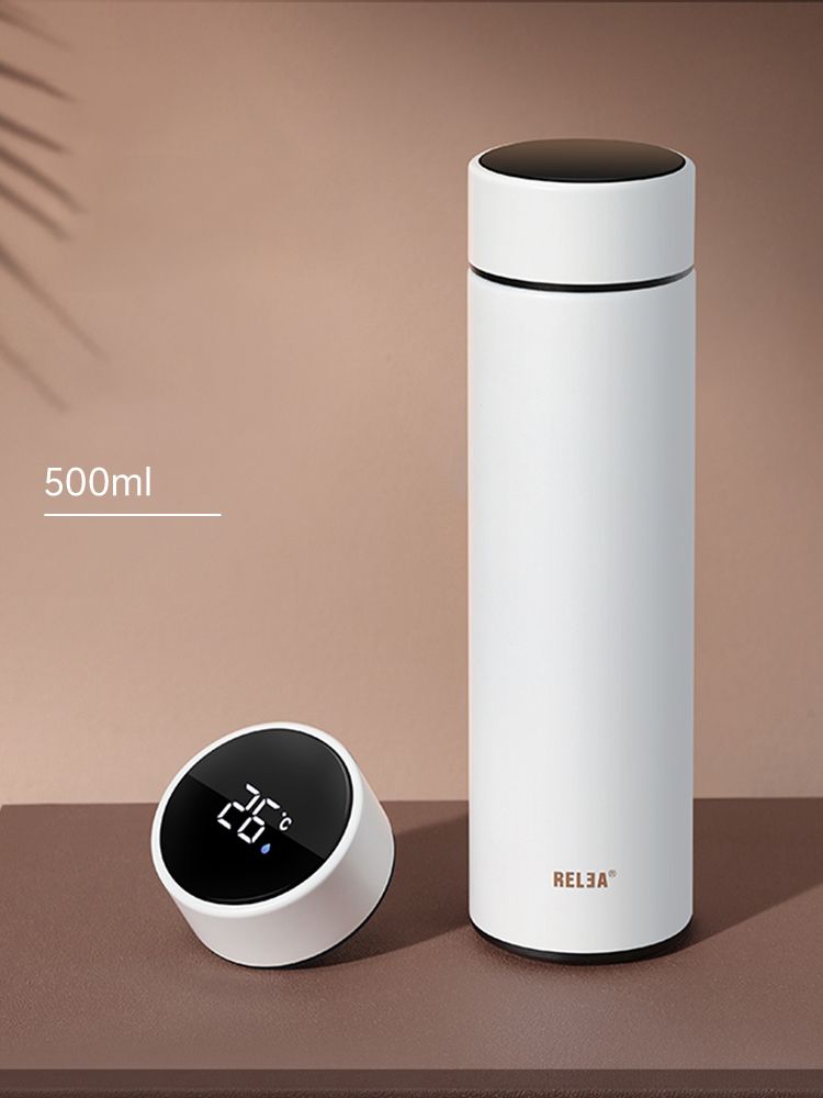 Bình giữ nhiệt thép không gỉ 316, nắp cảm ứng 500ml (6.5 x 6.5 x 22.5 cm)