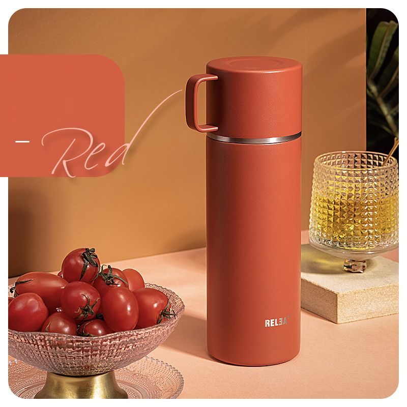 Bình giữ nhiệt có nắp thép không gỉ ngoài 304, trong 316 500ml