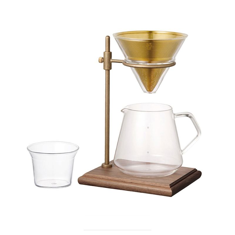Bộ phễu cafe V60 gồm phễu, giá đỡ, bình đựng cafe Hãng KINTO