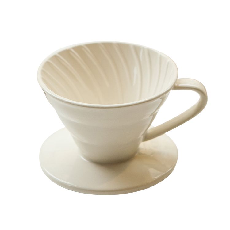 Phễu lọc V60 gốm sứ men màu Cho 1-4 người Không kèm giấy lọc